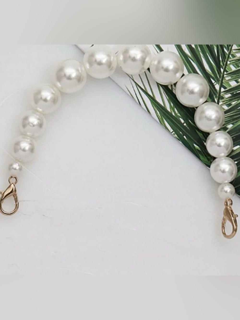 Elegant White Pearl Strap Extender; 1 Piece NWOT